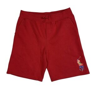 Polo Ralph Lauren‎ Red Shorts Rainbow Pony Logo Boys Size L (14-16)